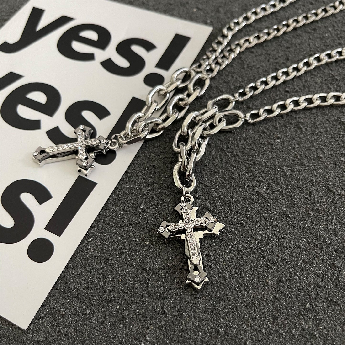 Thickened Cross Cuban Chain
