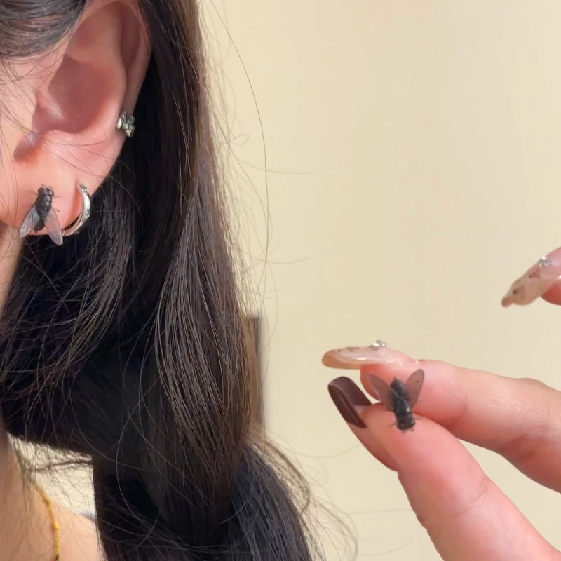 Realistic Fly Earrings
