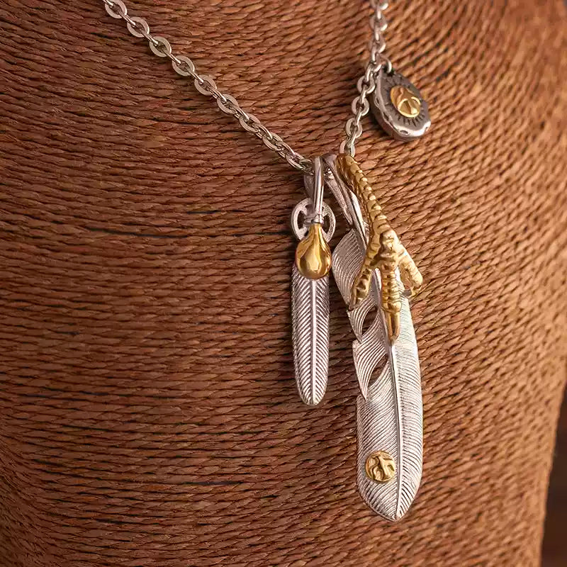 Retro Feather Necklace