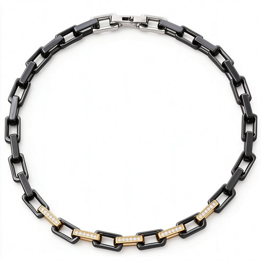 Zircon Square Ceramic Necklace