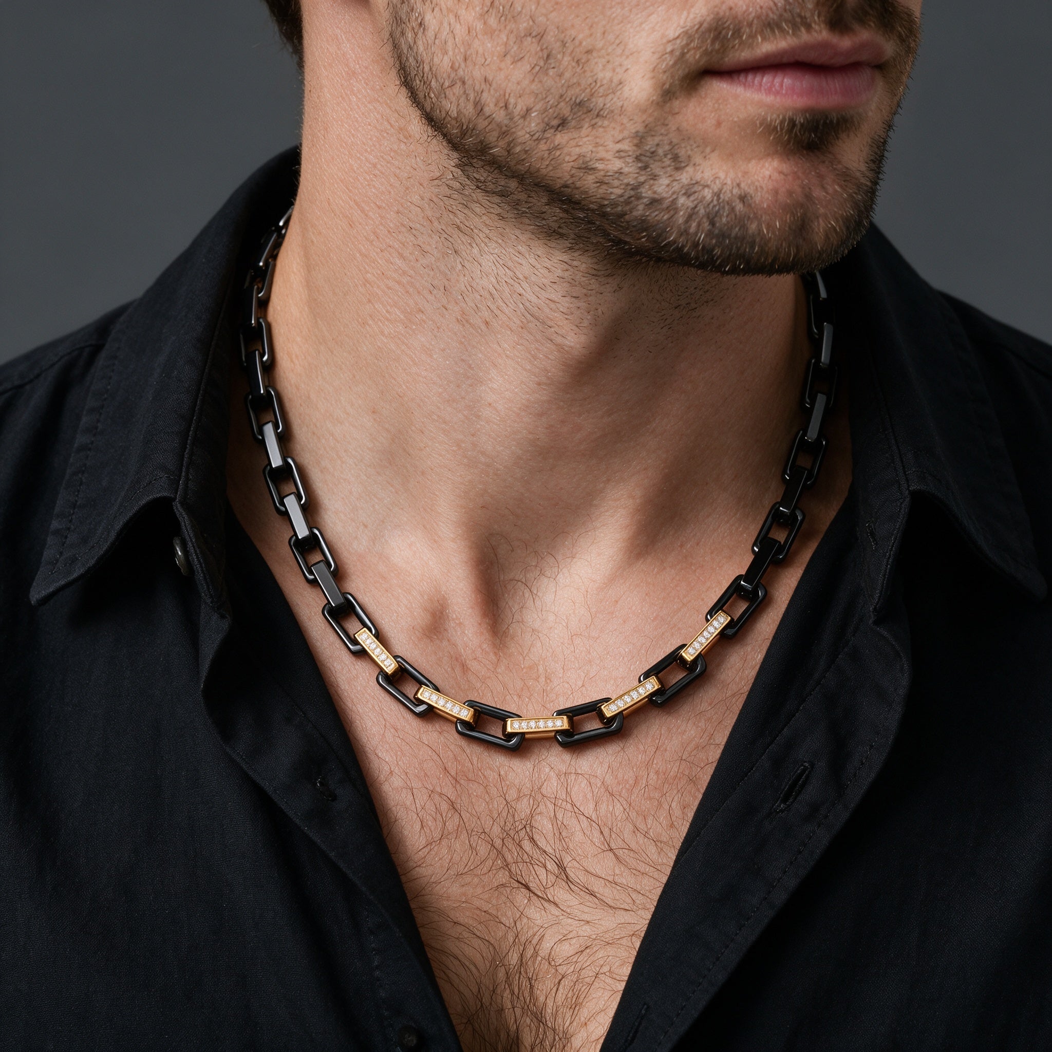 Zircon Square Ceramic Necklace