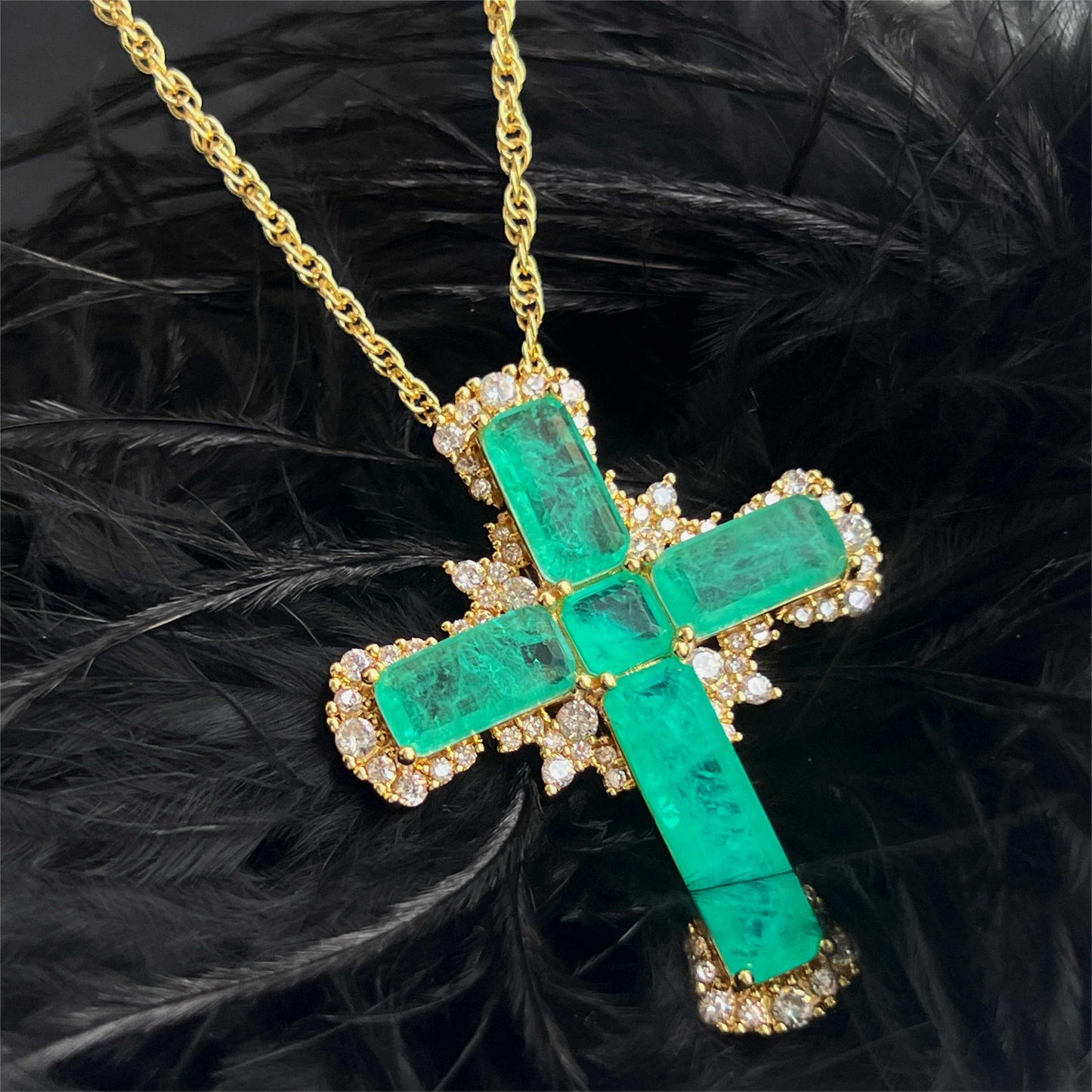 Zirconia Cross Necklace