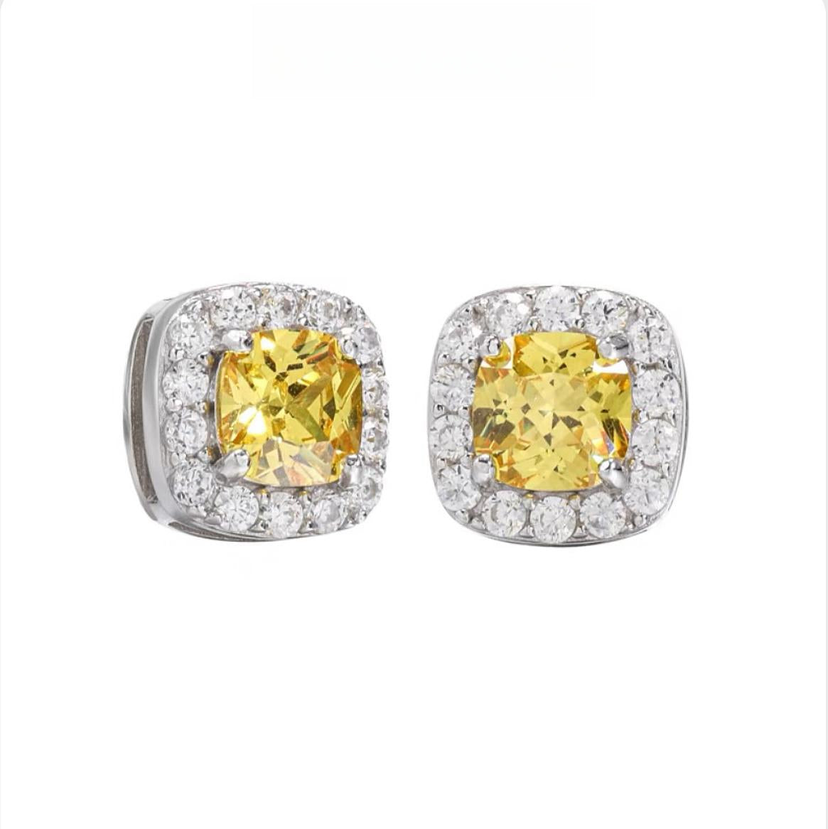 Square Zirconia Earring