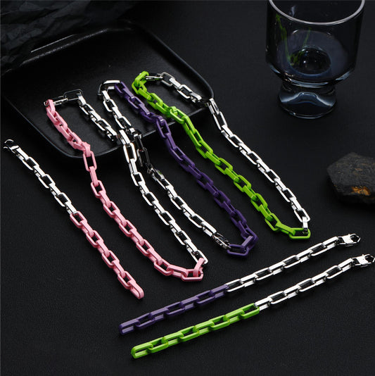 Classic Patchwork Bracelet & Necklace