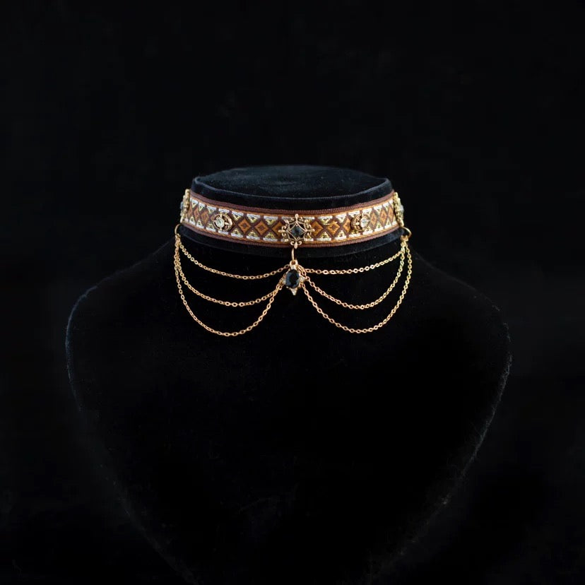 Noble Velvet Cat Collar