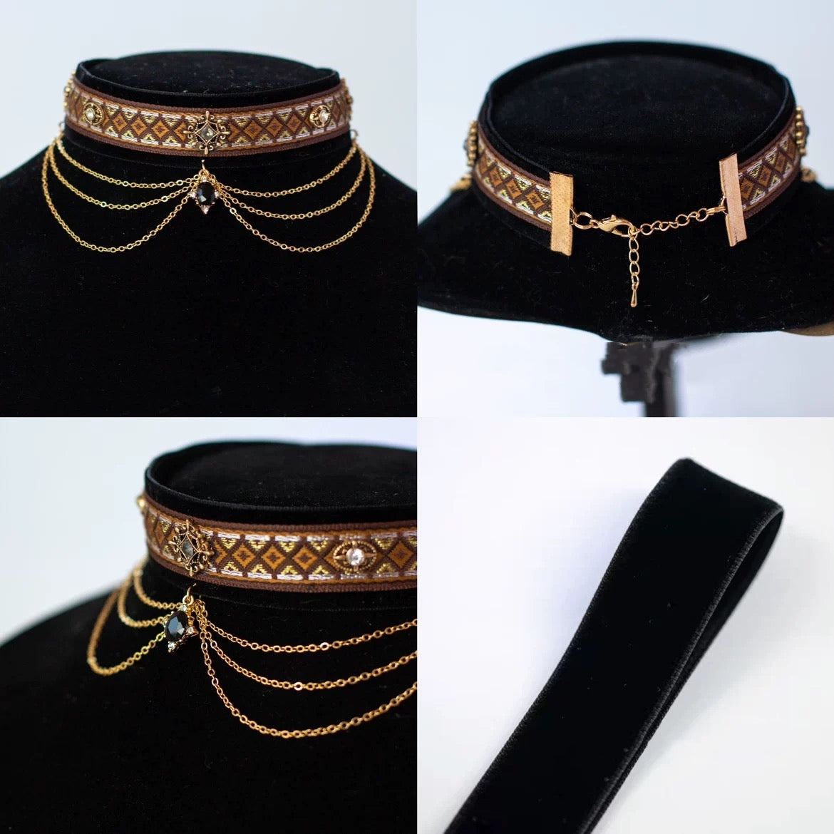 Noble Velvet Cat Collar