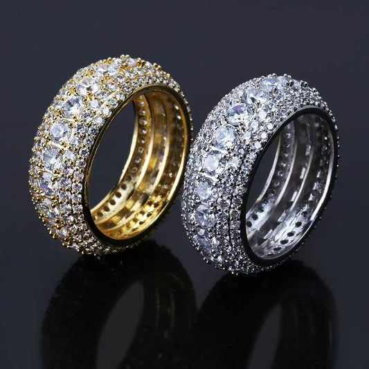 5 Layer Zircon Band Ring