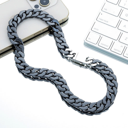 Chunky Ceramic Cuban Necklace