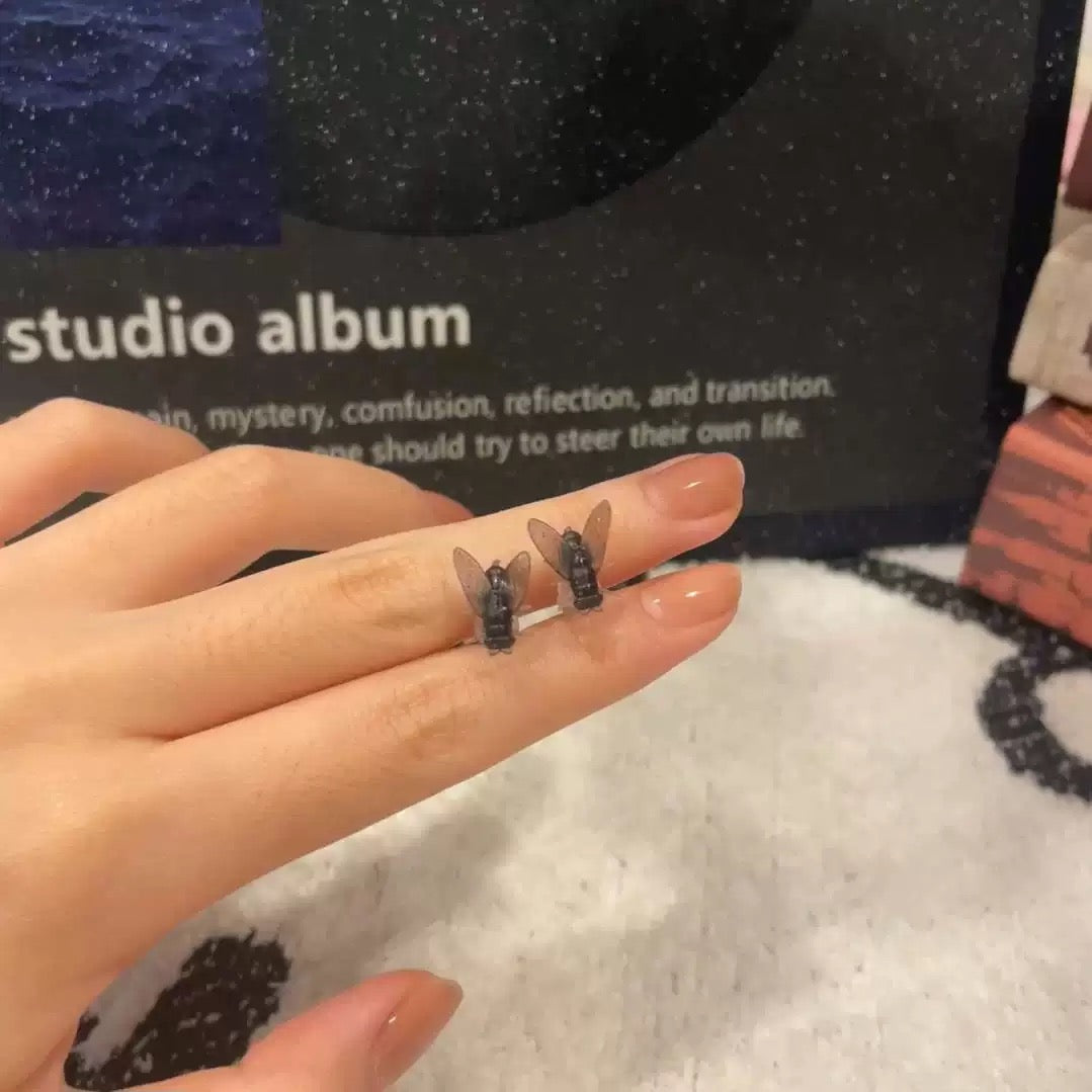 Realistic Fly Earrings