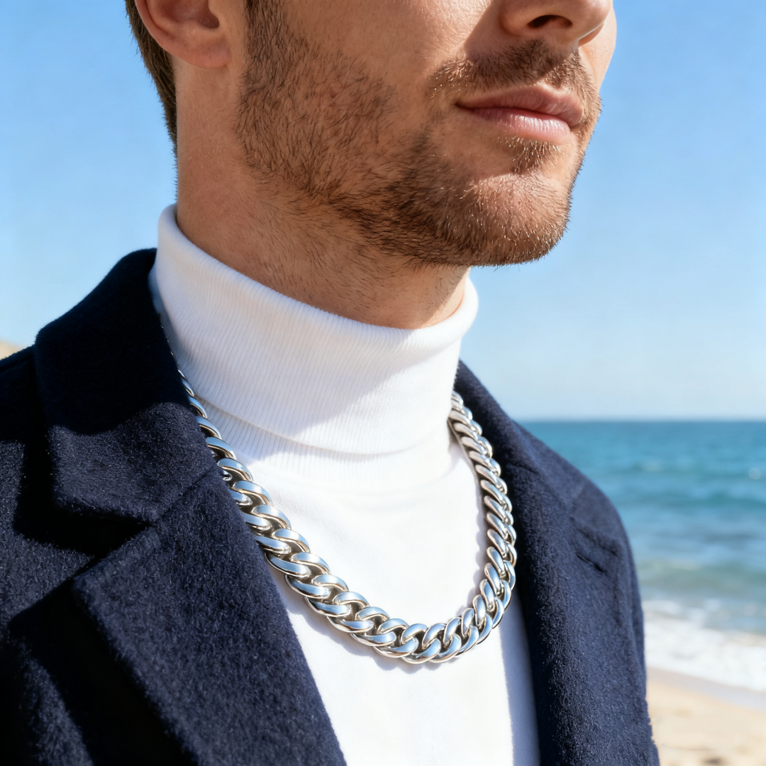 Chunky Cuban Chain Chain | Silver & Gold