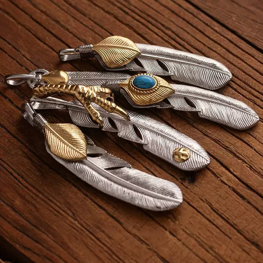 Retro Feather Necklace