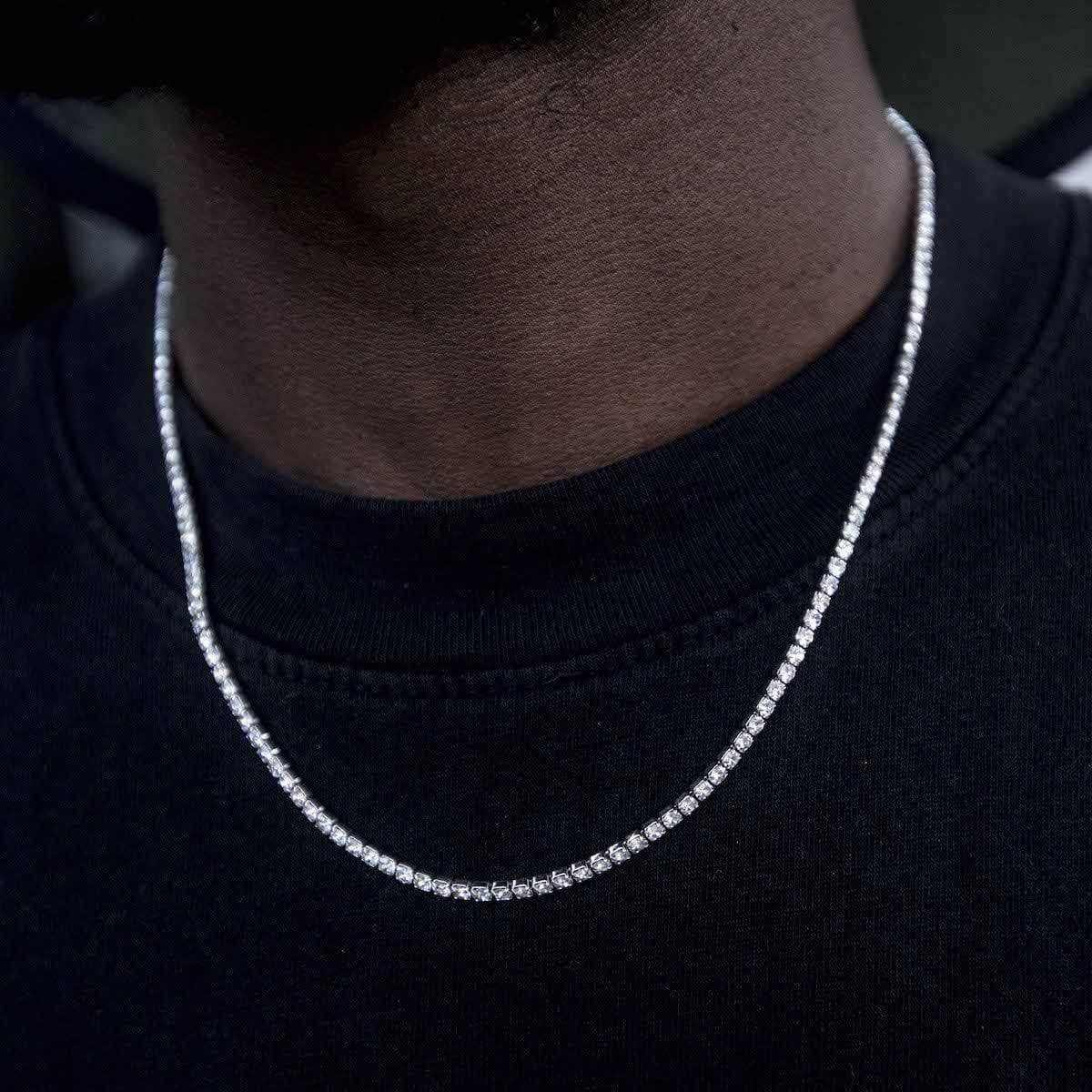 Micro Tennis Chain | Multiple Lengths | Gold & Silver