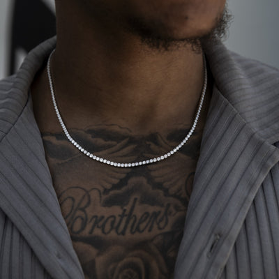 Micro Tennis Chain | Multiple Lengths | Gold & Silver