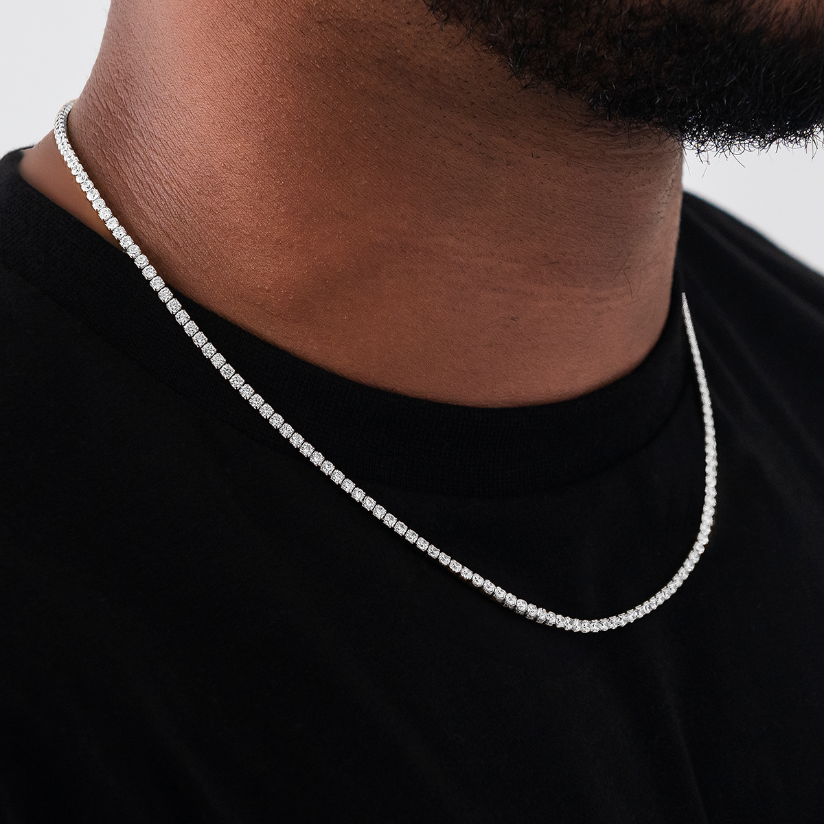 Micro Tennis Chain | Multiple Lengths | Gold & Silver