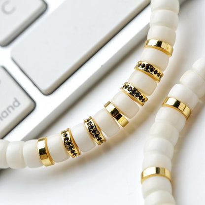 Natural Black-and-White Bodhi Bracelet