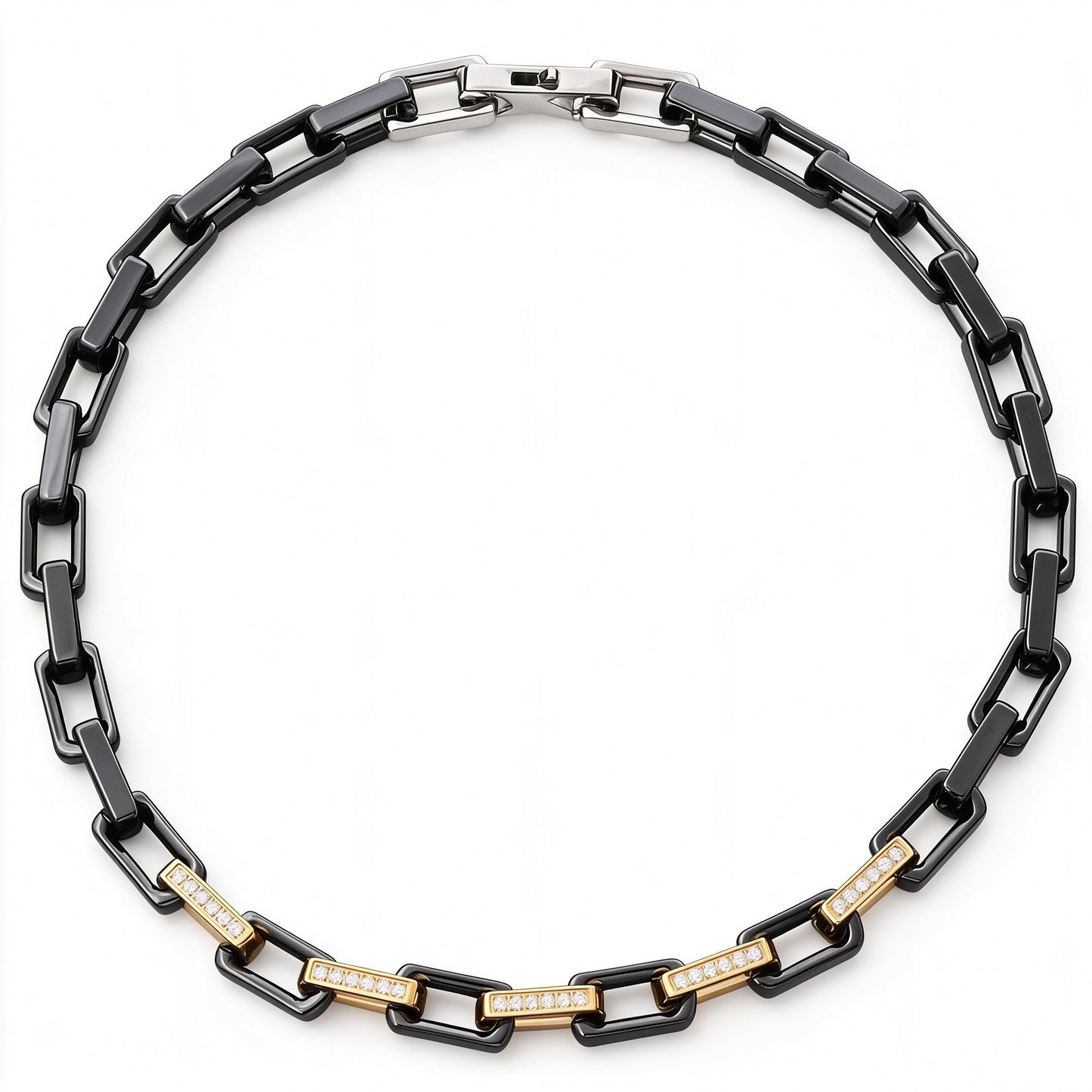 Zircon Square Ceramic Necklace