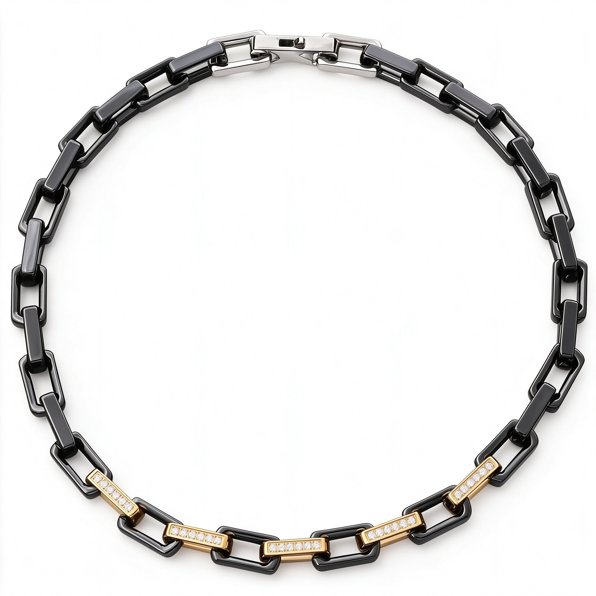Zircon Square Ceramic Necklace