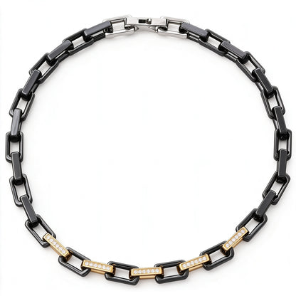 Zircon Square Ceramic Necklace