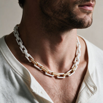 Zircon Square Ceramic Necklace