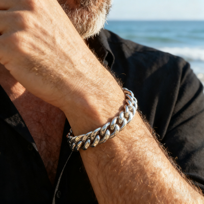 Chunky Cuban Chain Chain | Silver & Gold