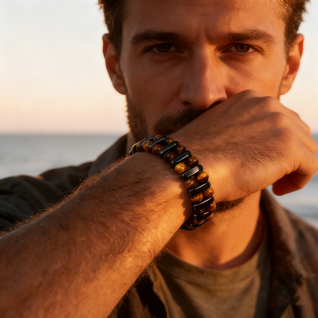 Natural Tiger's Eye Stone Bracelet