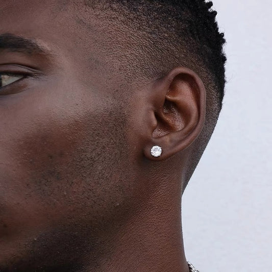 BOUCLE D'OREILLE RONDE ZIRCON