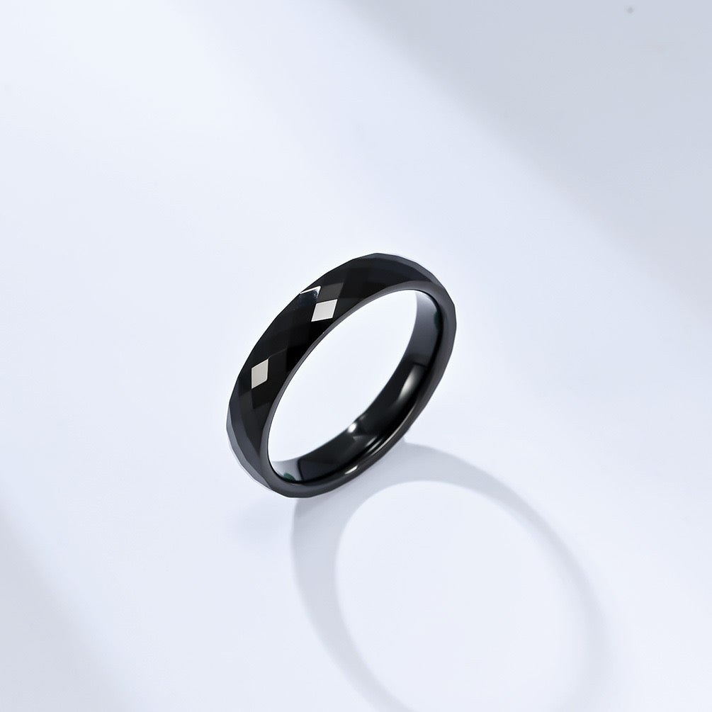 ANILLOS DE TUNGSTENO EN FORMA DE DIAMANTE DE 4MM
