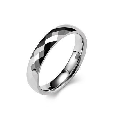 ANILLOS DE TUNGSTENO EN FORMA DE DIAMANTE DE 4MM