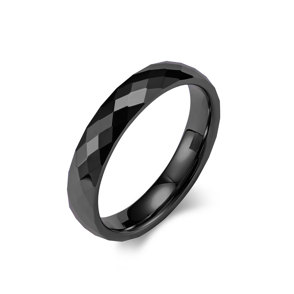 ANILLOS DE TUNGSTENO EN FORMA DE DIAMANTE DE 4MM