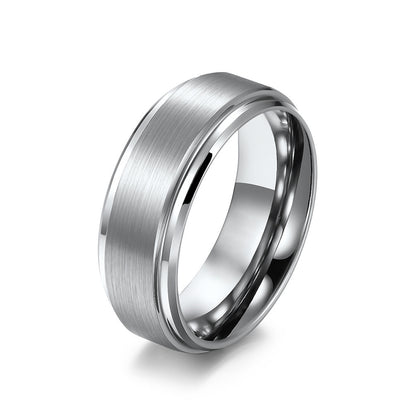 6MM-10MM BRUSHED TUNGSTEN RING