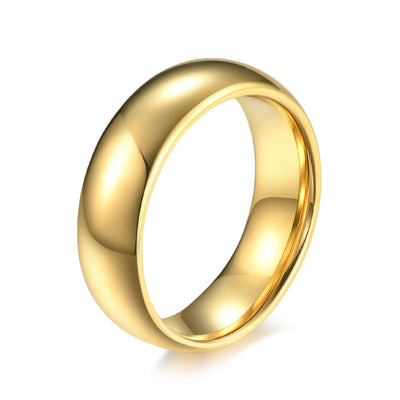 ANILLO DE TUNGSTENO CHAPADO EN ORO DE 18K