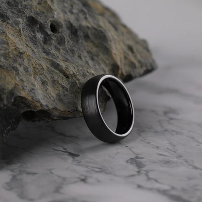 ANILLO DE TUNGSTENO ESTILO DOMINADO 4/6/8MM
