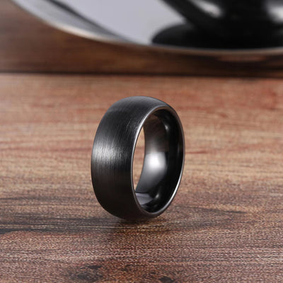 ANILLO DE TUNGSTENO ESTILO DOMINADO 4/6/8MM