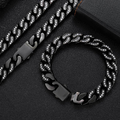 Zircon Cuban Bracelet/Necklace