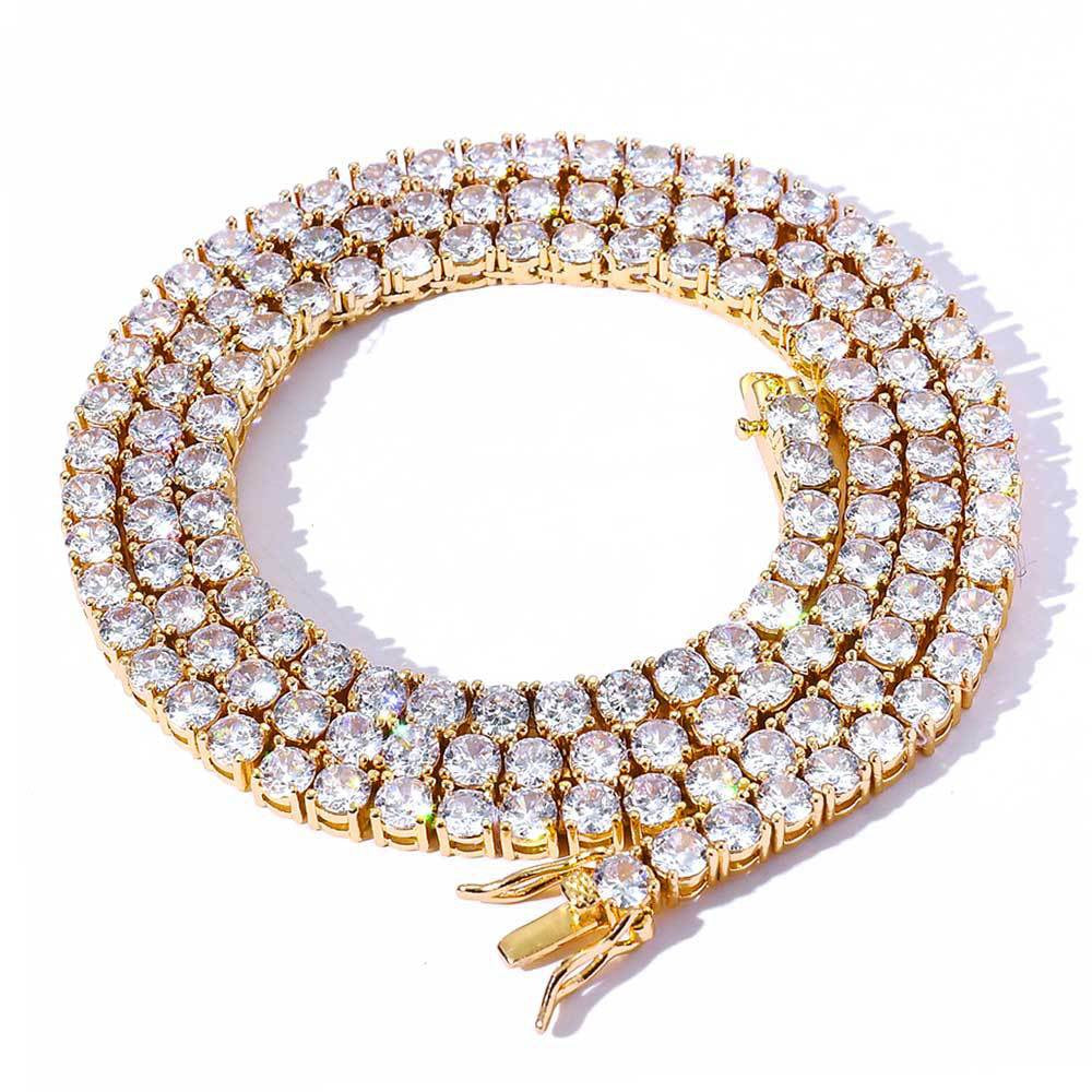 Micro Tennis Chain | Multiple Lengths | Gold & Silver