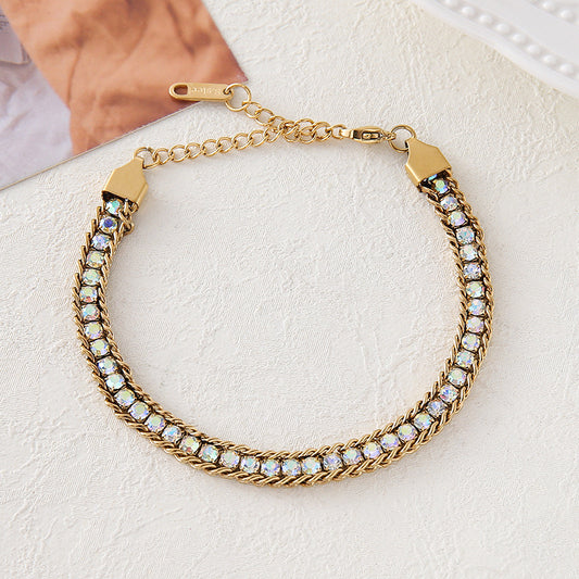 Colorful Zircon Tennis Bracelet