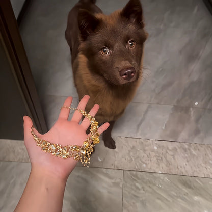 Vintage Zircon Pet Necklace