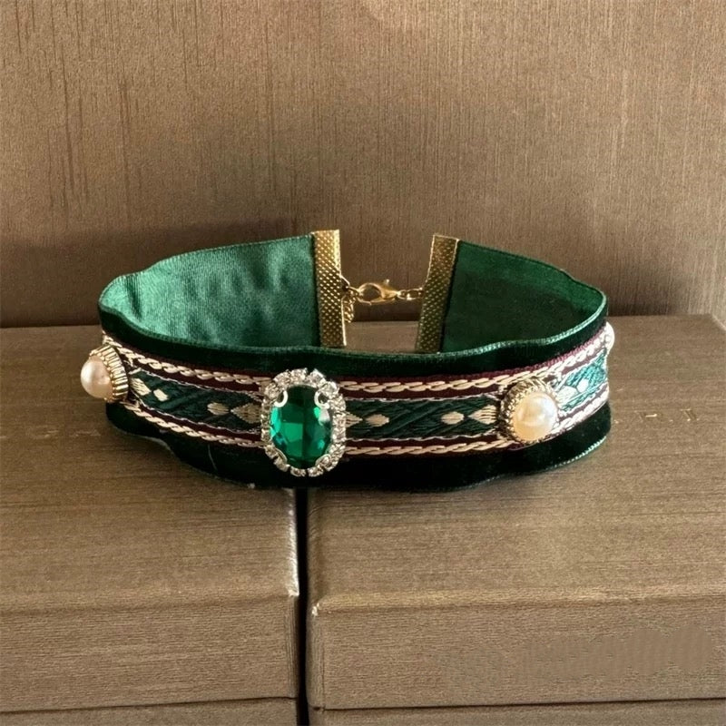 Elegant Velvet Pet Collar