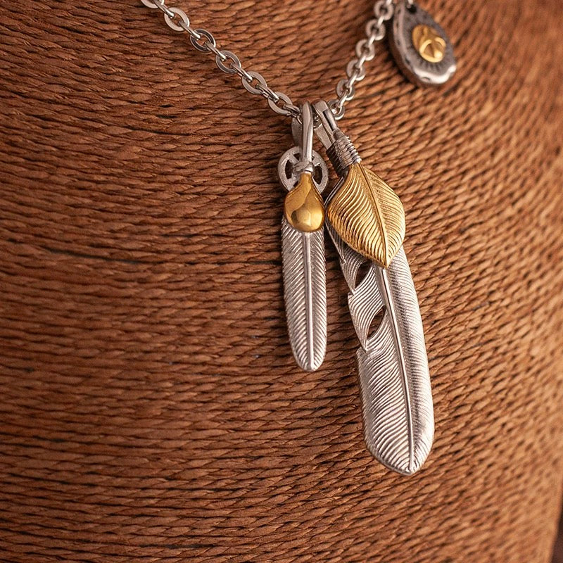 Retro Feather Necklace