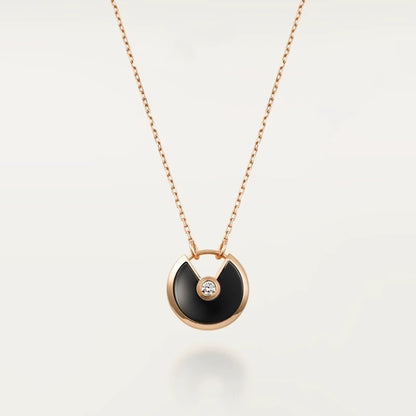 Exquisite 18K Gold-Plated Amulet Charm Pendant Necklace for Women
