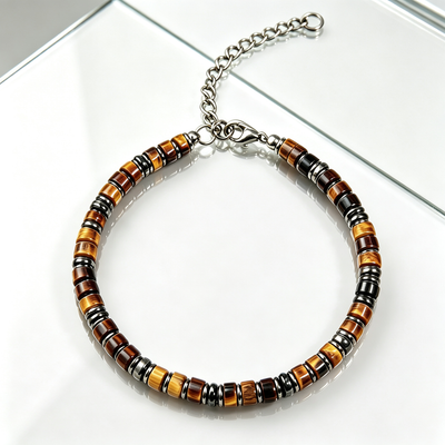 Natural Tiger Eye Stone Chain