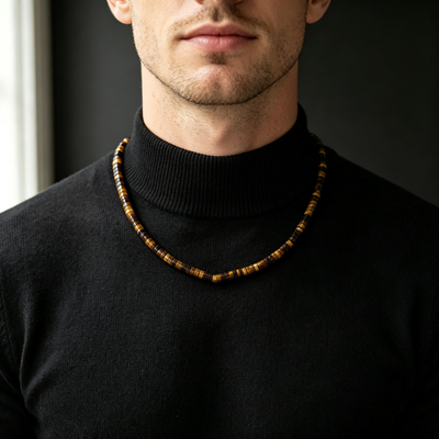 Natural Tiger Eye Stone Chain