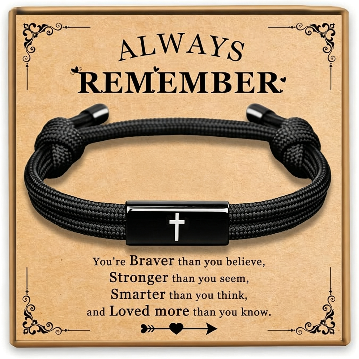 Mens Braided Leather Shackle Bracelet, Boyfriend, Son, Birthday & Anniversary Gift