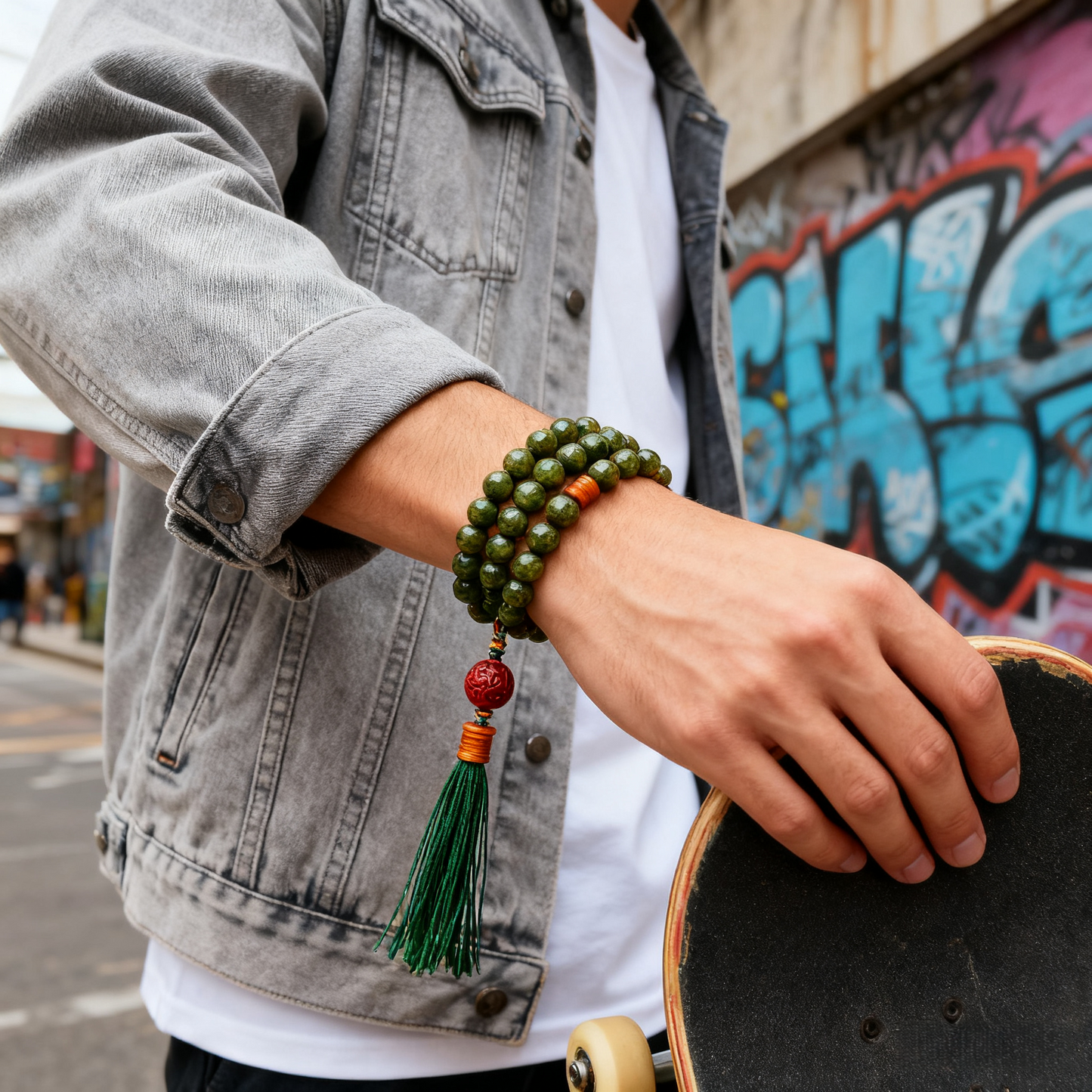 Green Sandalwood String Sandalwood Bracelet