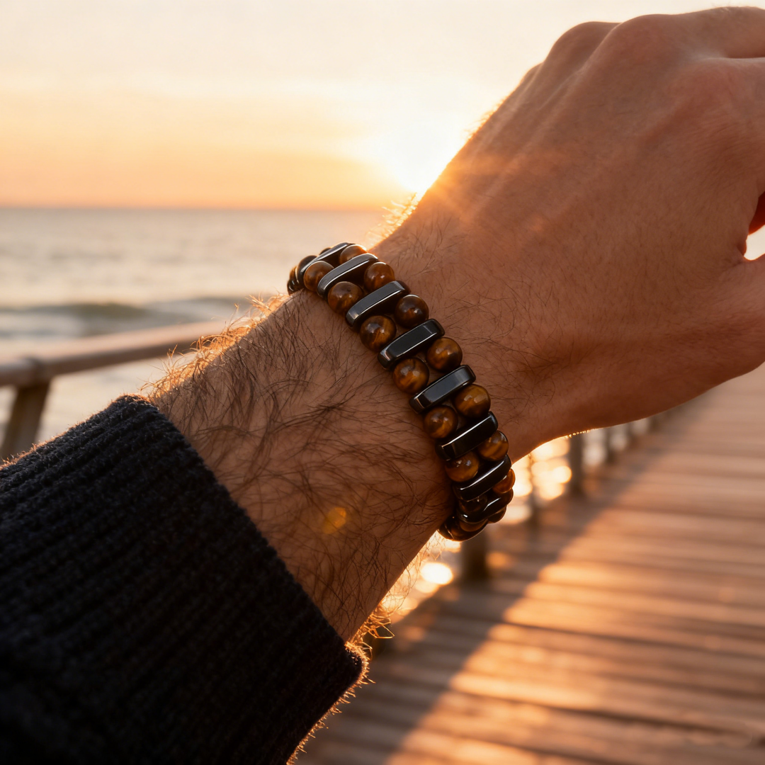 Natural Tiger's Eye Stone Bracelet