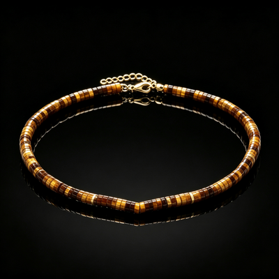 Natural Tiger Eye Stone Chain