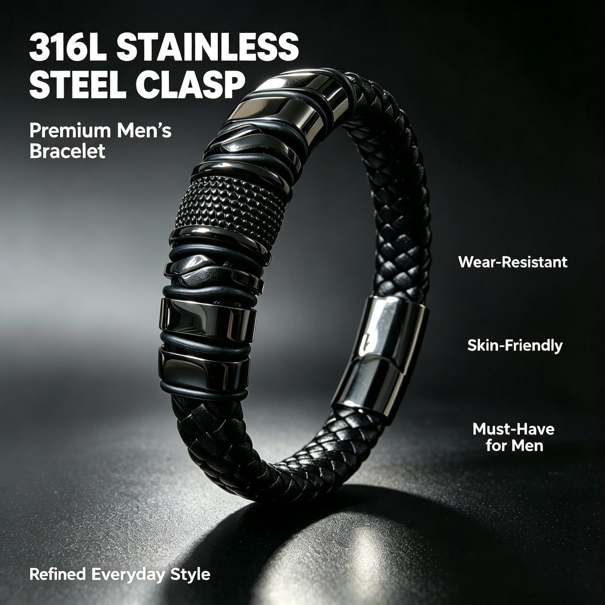 Premium Leather Bracelet For Men