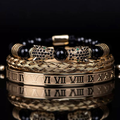 Men 316L Stainless Steel Stackable Beaded Bracelet