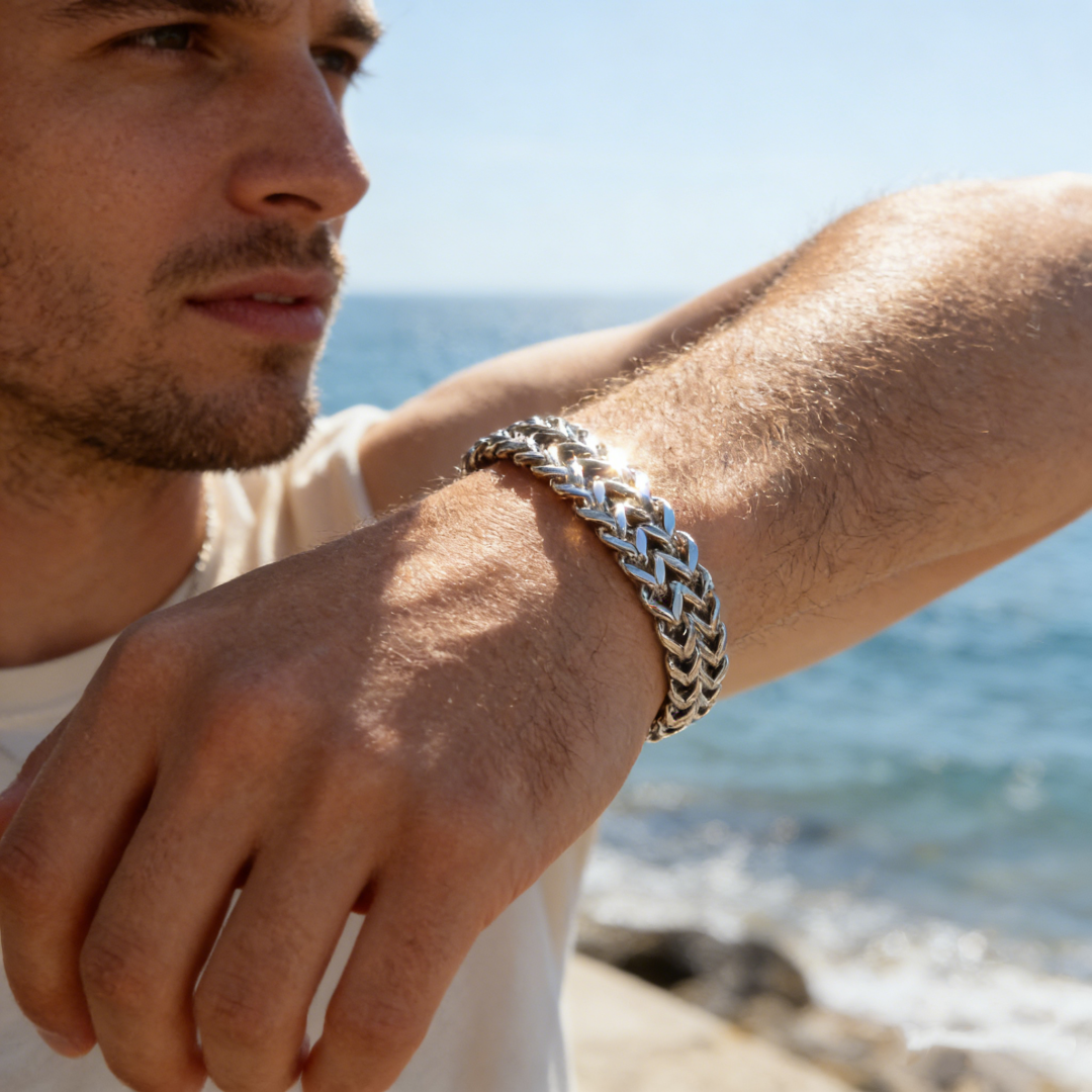 Double Row Foxtail Wheat Chain Bracelet