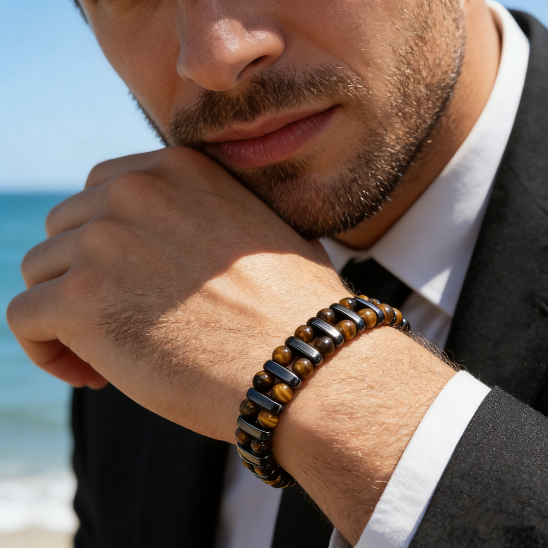 Natural Tiger's Eye Stone Bracelet